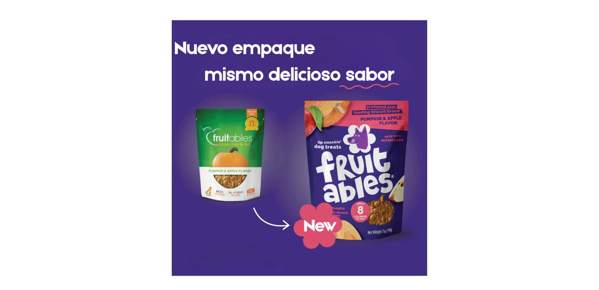 Fruitables – Premios para perros de Calabaza y Manzana 198g