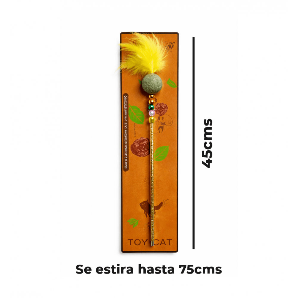 Varita Extensible con Catnip para Gato 75 cm