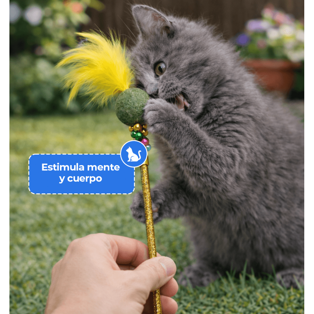 Varita Extensible con Catnip para Gato 75 cm
