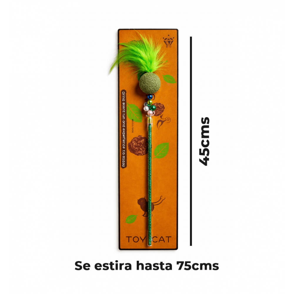Varita Extensible con Catnip para Gato 75 cm